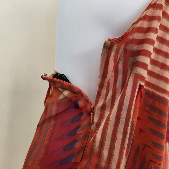 JESSICA SIMPSON One Shoulder Printed Blouse Top Size M - Picture 8 of 12